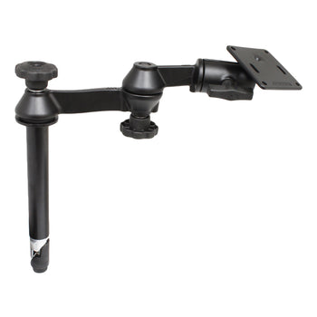 RAM® 8" Upper Pole with Double Swing Arms & 75x75mm VESA Plate