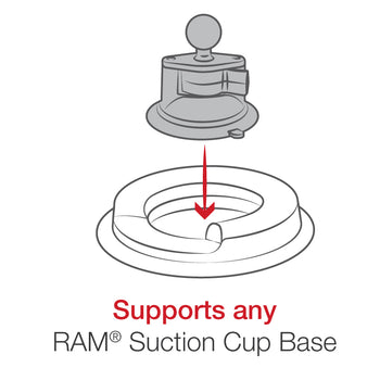 RAM® Portable Friction Dashboard Base