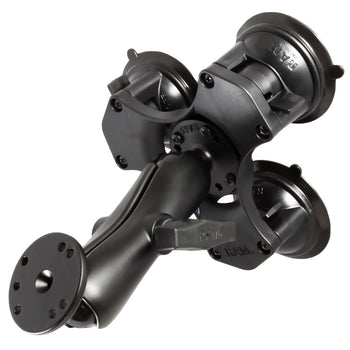 RAM<sup>®</sup> Twist-Lock<sup>™</sup> Triple Suction Cup Mount with Round Plate