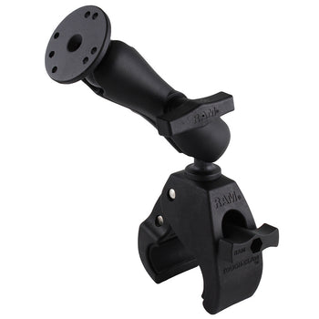 RAM® Tough-Claw™ Large Clamp Double Ball Mount with Round Plate