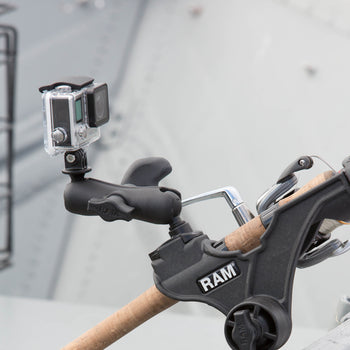RAM ROD® JR Fishing Rod Holder with Bulkhead/Flat Surface Base
