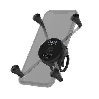RAM® X-Grip® Large Phone Mount with Low Profile Zip Tie Handlebar Base