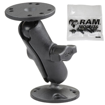 Ram Mounts - Ram Composite Double Ball Mount with Hardware for Garmin Striker + More - RAP-B-101U-G4