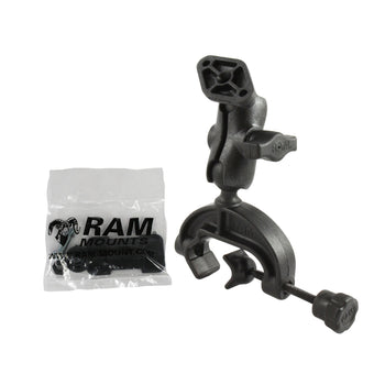 RAM® Composite Yoke Clamp Mount with Diamond Plate - Short