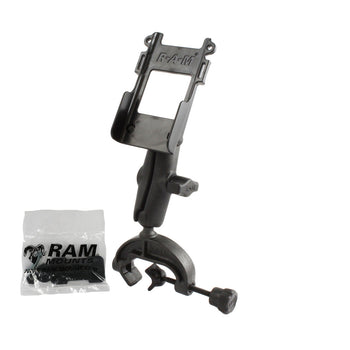 RAM® Composite Yoke Clamp Mount with Universal Belt Clip Cradle