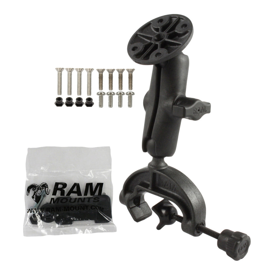 RAM® Composite Yoke Clamp Mount with Garmin Mounting Hardware RAM Mounts