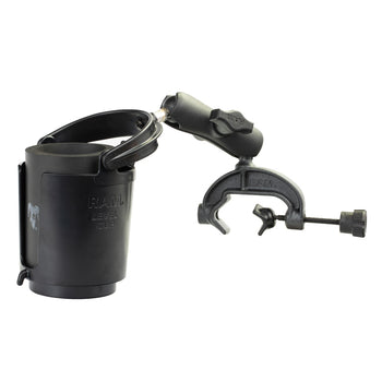 RAM® Level Cup™ 16oz Drink Holder with Composite Yoke Clamp Base