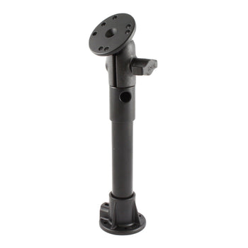 RAM® PVC Pipe Mount with Single Ball & Socket and Round Plate