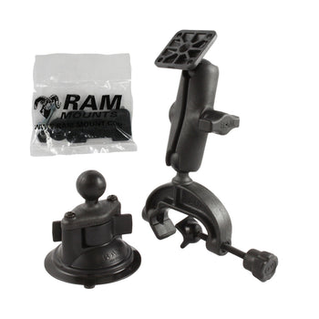 RAM® Twist-Lock™ Suction Cup and Composite Yoke Clamp Mount