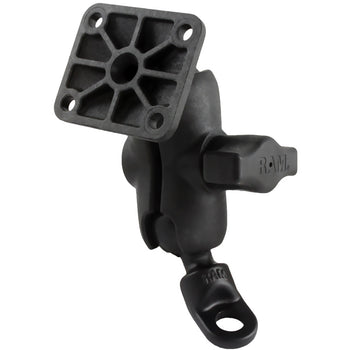 RAM® Double Ball Mount with 9mm Angled Bolt Head Adapter and AMPS Plate