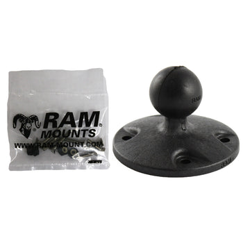 RAP-B-202-G1U:RAP-B-202-G1U_1:RAM Composite Round Plate with Ball & Hardware for Garmin GPSMAP + More