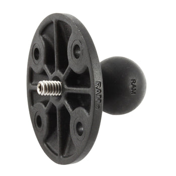 RAP-B-202AU:RAP-B-202AU_1:RAM Composite Ball Adapter with Round Plate and 1/4"-20 Threaded Stud