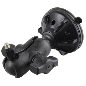 RAM® Twist-Lock™ Low Profile Suction Mount with 1/4"-20 Camera Adapter