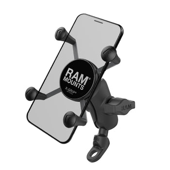 RAM® X-Grip® Phone Mount with 9mm Angled Bolt Head Adapter - Composite