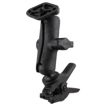 RAM® Tough-Clamp™ Small Double Ball mount with Diamond Plate