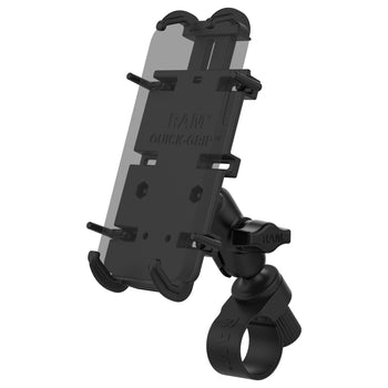 RAM® Quick-Grip™ XL Phone Mount with RAM® Tough-Strap™ Handlebar Base – RAM  Mounts