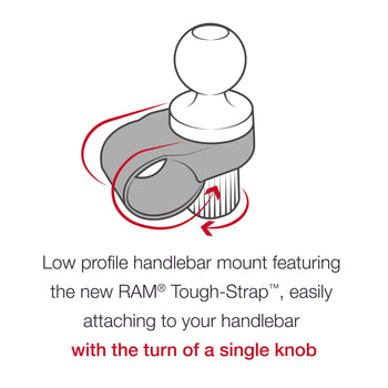 RAM® Tough-Strap™ Handlebar Ball Base