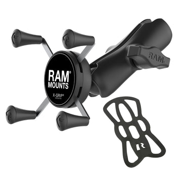 RAM® X-Grip® Phone Holder with Composite Double Socket Arm – RAM Mounts