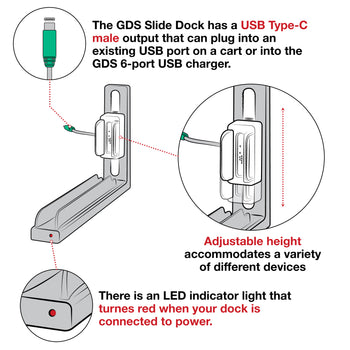 GDS® Slide Dock™ with Power Delivery & Magnetic Base
