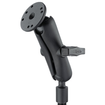 RAM® Pod HD™ Reverse Vehicle Mount with 18" Aluminum Rod and Round Plate