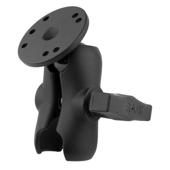 RAM<sup>®</sup> Double Socket Arm with Round Ball Plate - C Size Short