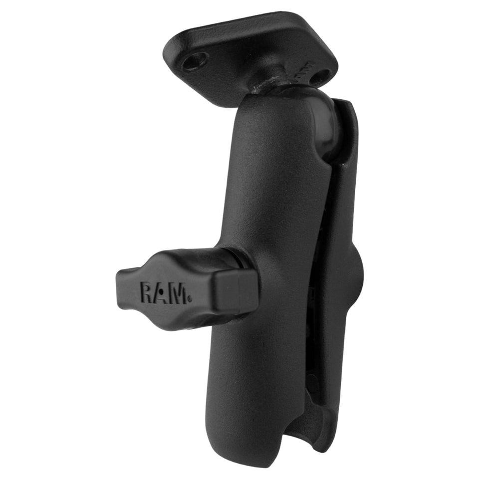 RAM® Double Socket Arm with Diamond Plate - B Size Medium – RAM Mounts