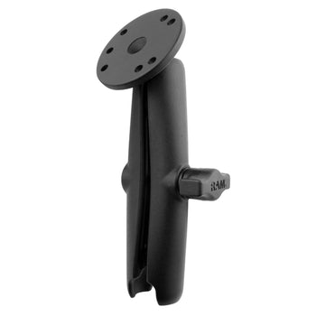 RAM® Double Socket Arm with Round Plate - B Size Long