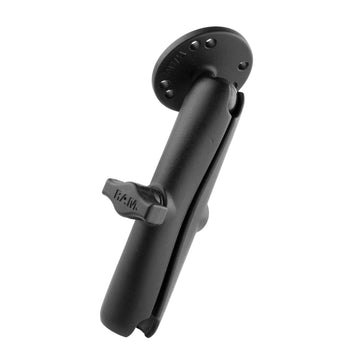 RAM® Double Socket Arm with Round Ball Plate - C Size Medium