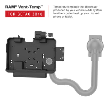 RAM® Locking Power + Dual USB Data Dock for Getac ZX10