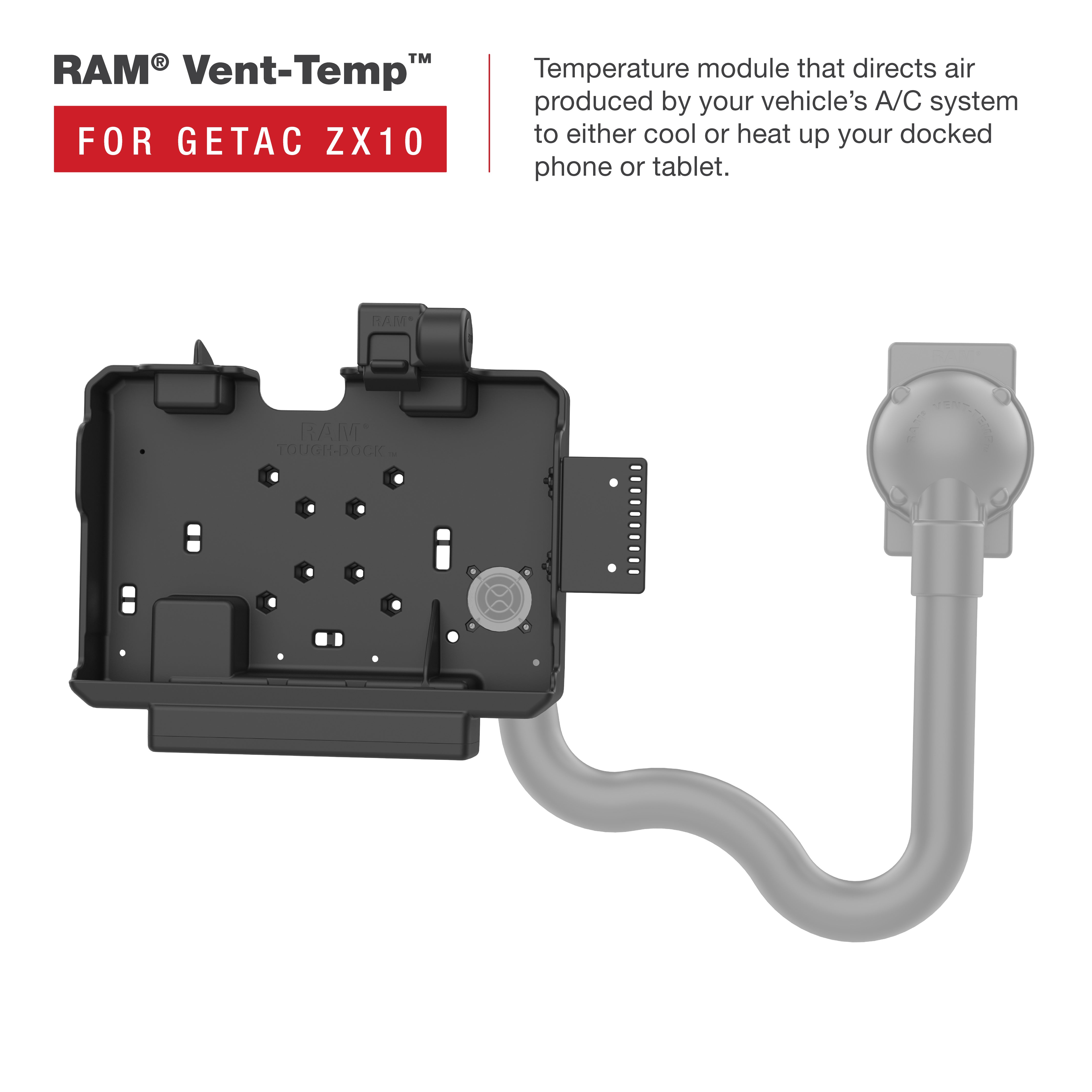 RAM® Form-Fit Powered Dock for Getac ZX10 – RAM Mounts